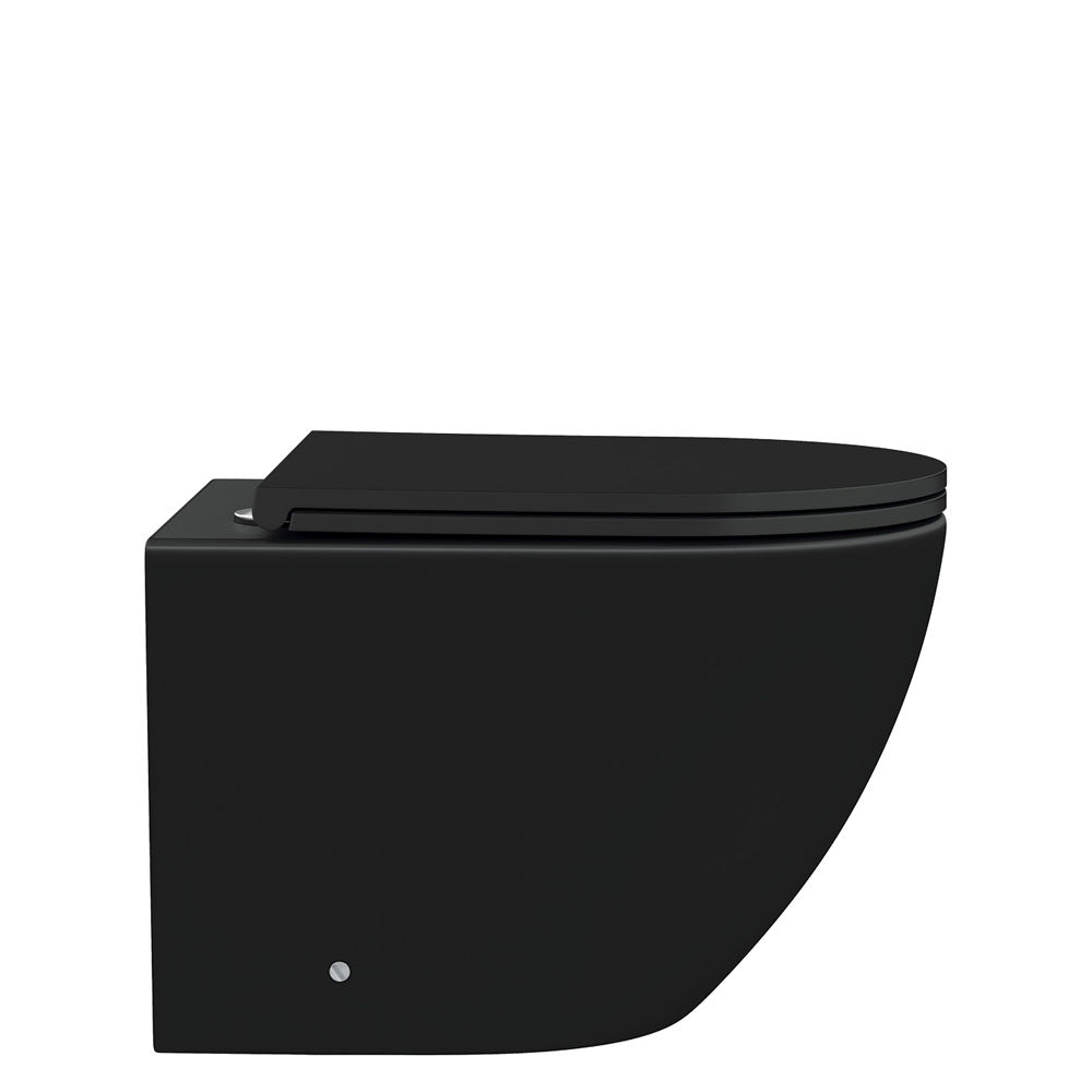 Koko Tornado Flush Wall Hung Toilet Suite, Matte Black - product