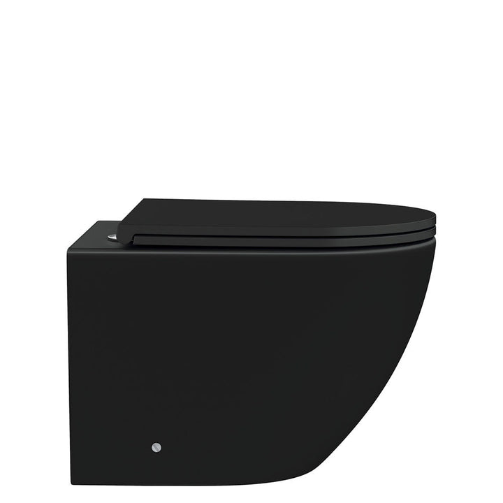 Koko Tornado Flush Wall Hung Toilet Suite, Matte Black - product