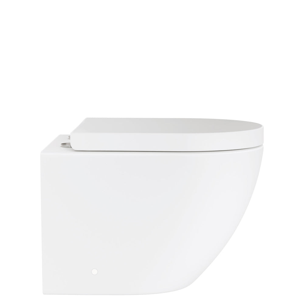 Koko Tornado Flush Wall Hung Toilet Suite, Matte White - product