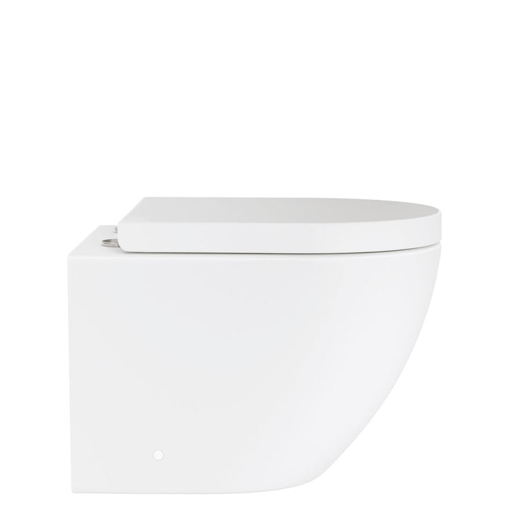 Koko Tornado Flush Wall Hung Toilet Suite, Matte White - product