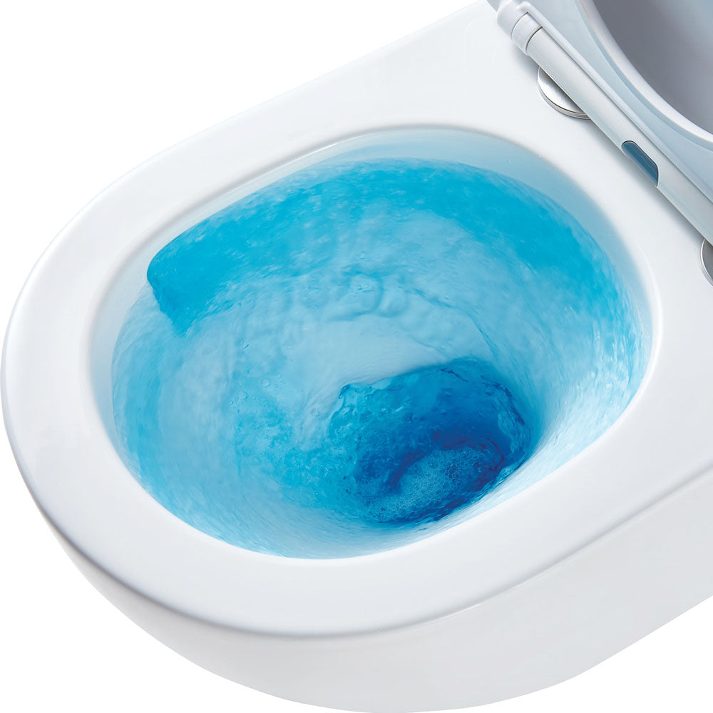 Koko Tornado wall-hung toilet suite — Gloss White lifestyle