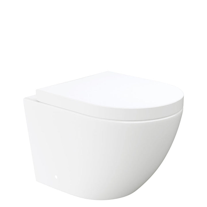 Koko Tornado wall-hung toilet suite — Gloss White