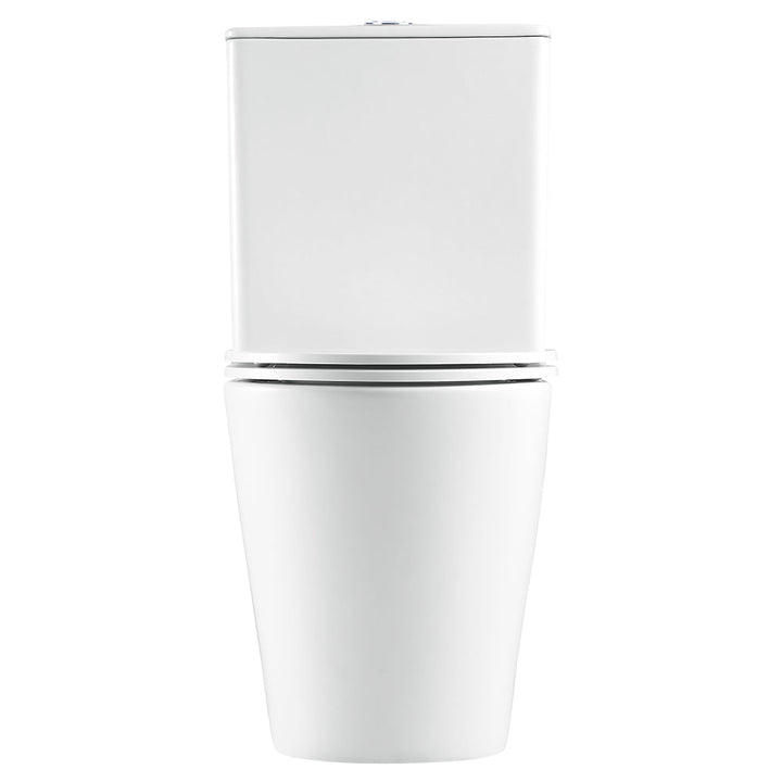 Aluca Tornado Flush Slim Cistern Back-to-Wall Toilet Suite, Gloss White with Slim Seat - product
