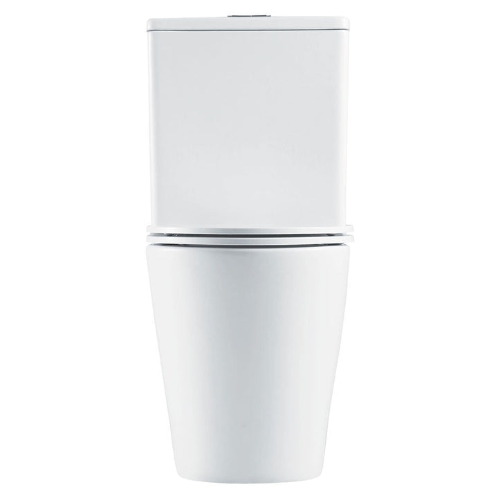 Aluca Tornado Flush Back-to-Wall Toilet Suite, Gloss White with Slim Seat - product
