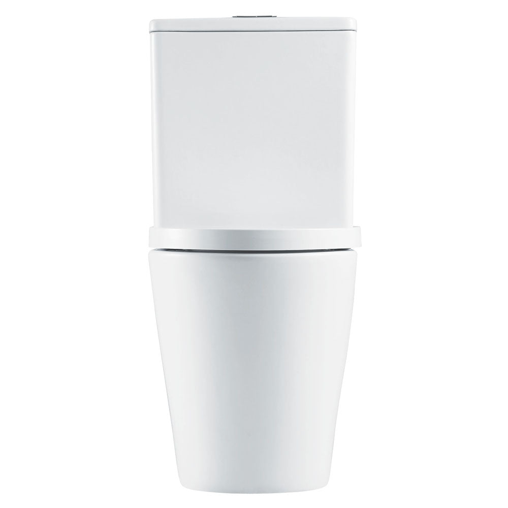 Aluca Tornado Flush Back-to-Wall Toilet Suite, Gloss White - product