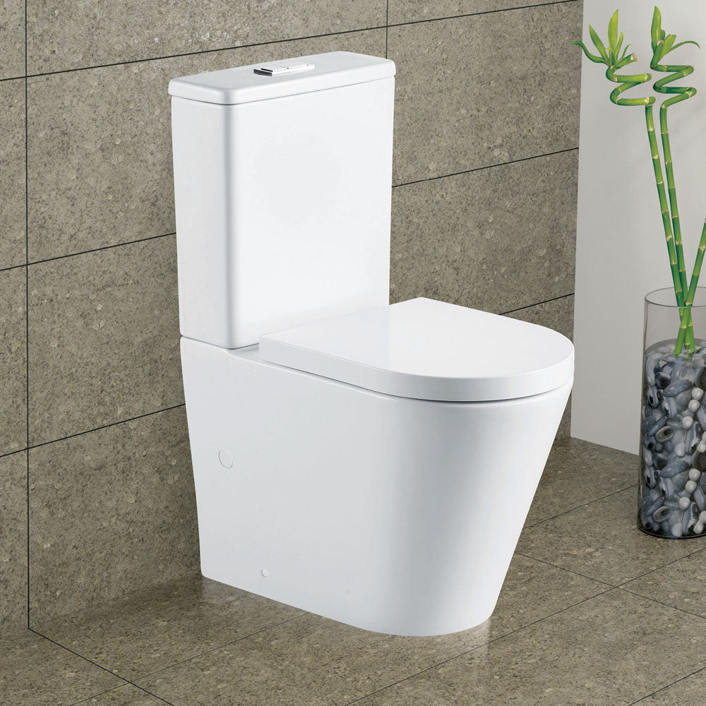 Aluca Tornado BTW toilet suite — Gloss White lifestyle