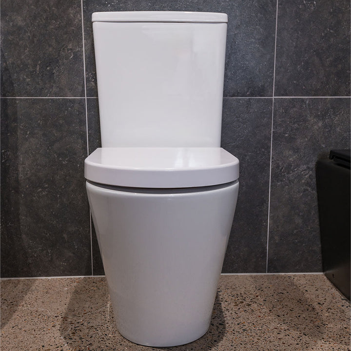 Aluca Tornado BTW toilet suite — Gloss White lifestyle detail
