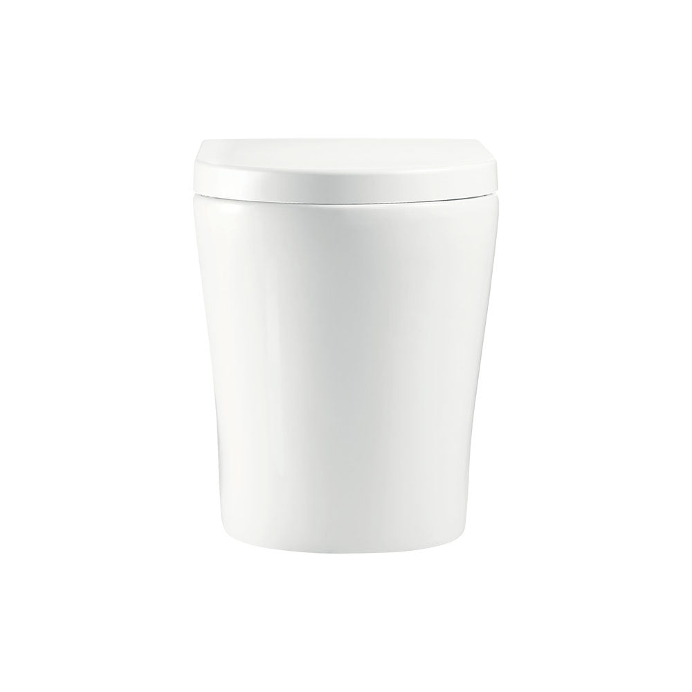 Aluca Tornado Flush Wall-Faced Toilet Suite, Gloss White - product
