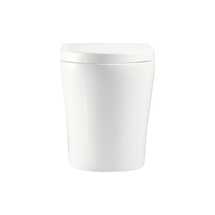 Aluca Tornado Flush Wall-Faced Toilet Suite, Gloss White - product