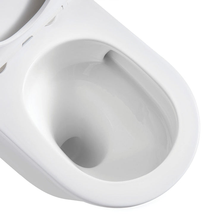 Aluca Tornado Flush Wall-Faced Toilet Suite, Gloss White - lifestyle