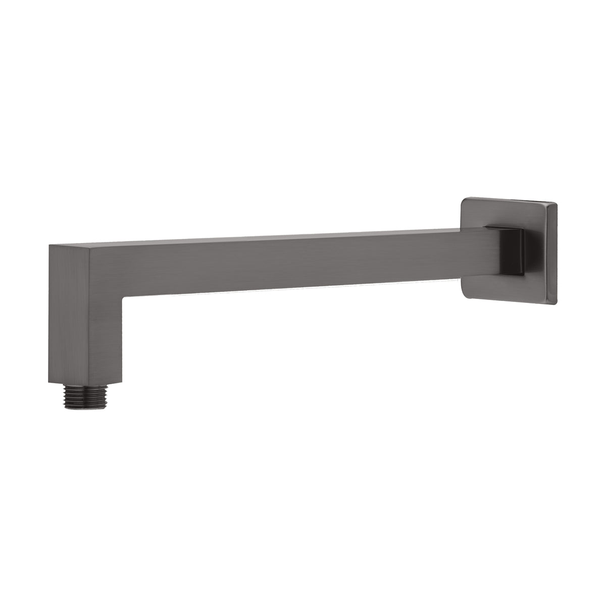 Lexi Shower Arm 400mm Square - Brushed Carbon