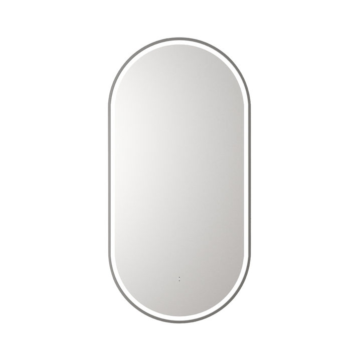 Beau Monde Pill 450mm LED Mirror - Gun Metal