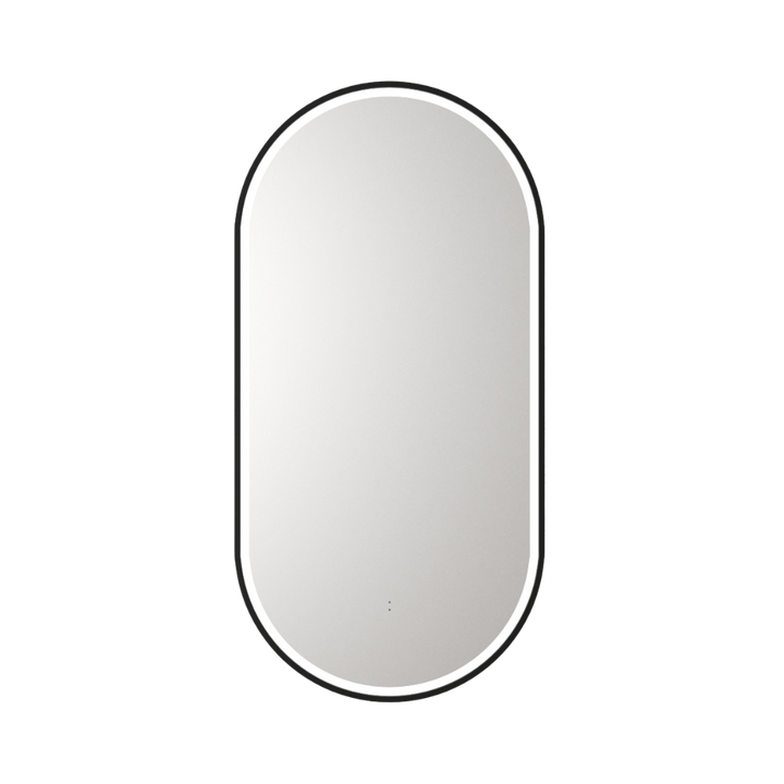 Beau Monde Pill 450mm LED Mirror - Matte Black