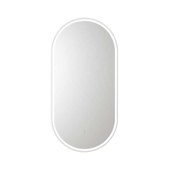 Beau Monde Pill 450mm LED Mirror - Matte White