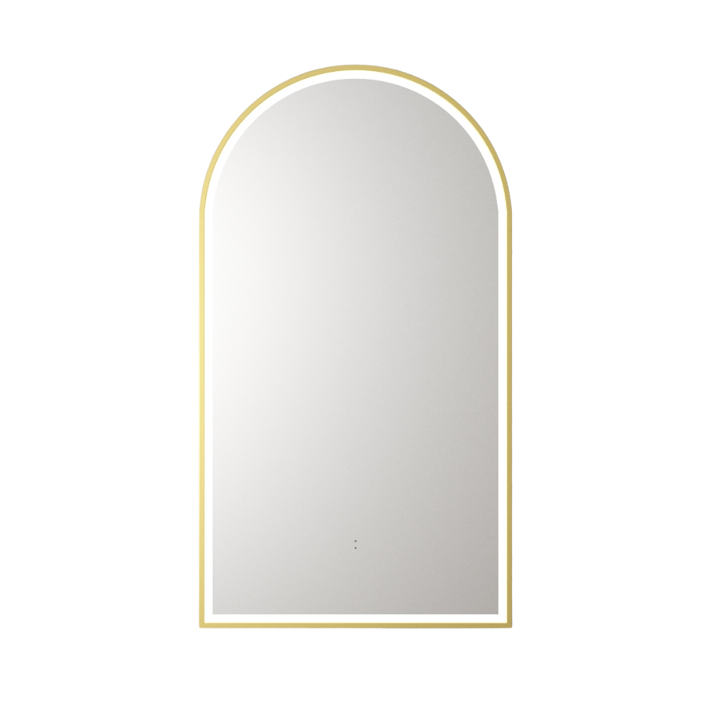Canterbury 500mm LED Mirror - Brushed Gold
