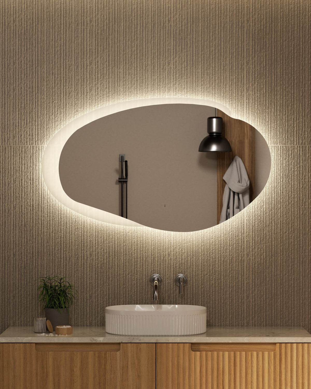 Evanston 1100mm LED Mirror - lifestyle 4