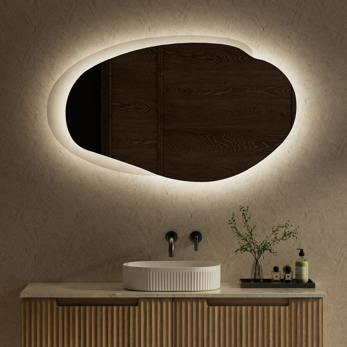 Evanston 1300mm LED Mirror - Matte Grey