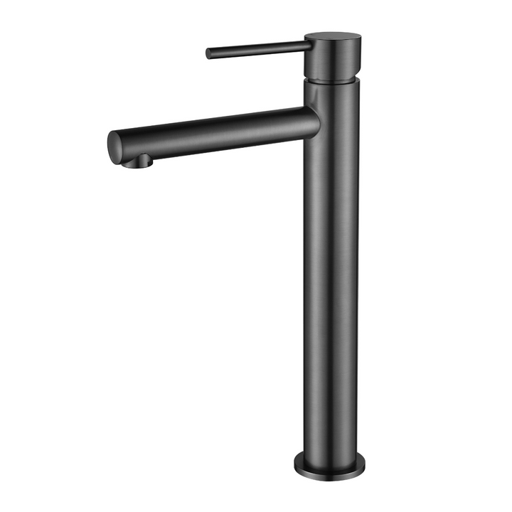 Star Mini High Rise Basin Mixer - Brushed Gunmetal