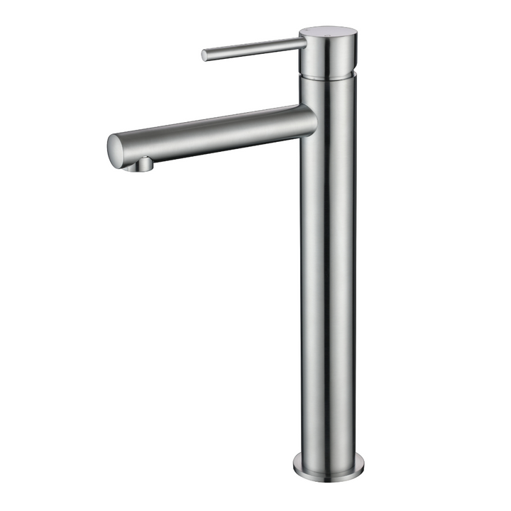 Star Mini High Rise Basin Mixer - Brushed Chrome