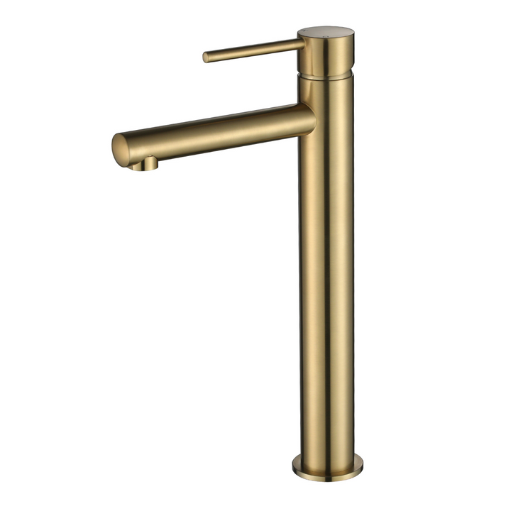 Star Mini High Rise Basin Mixer - Brushed Bronze