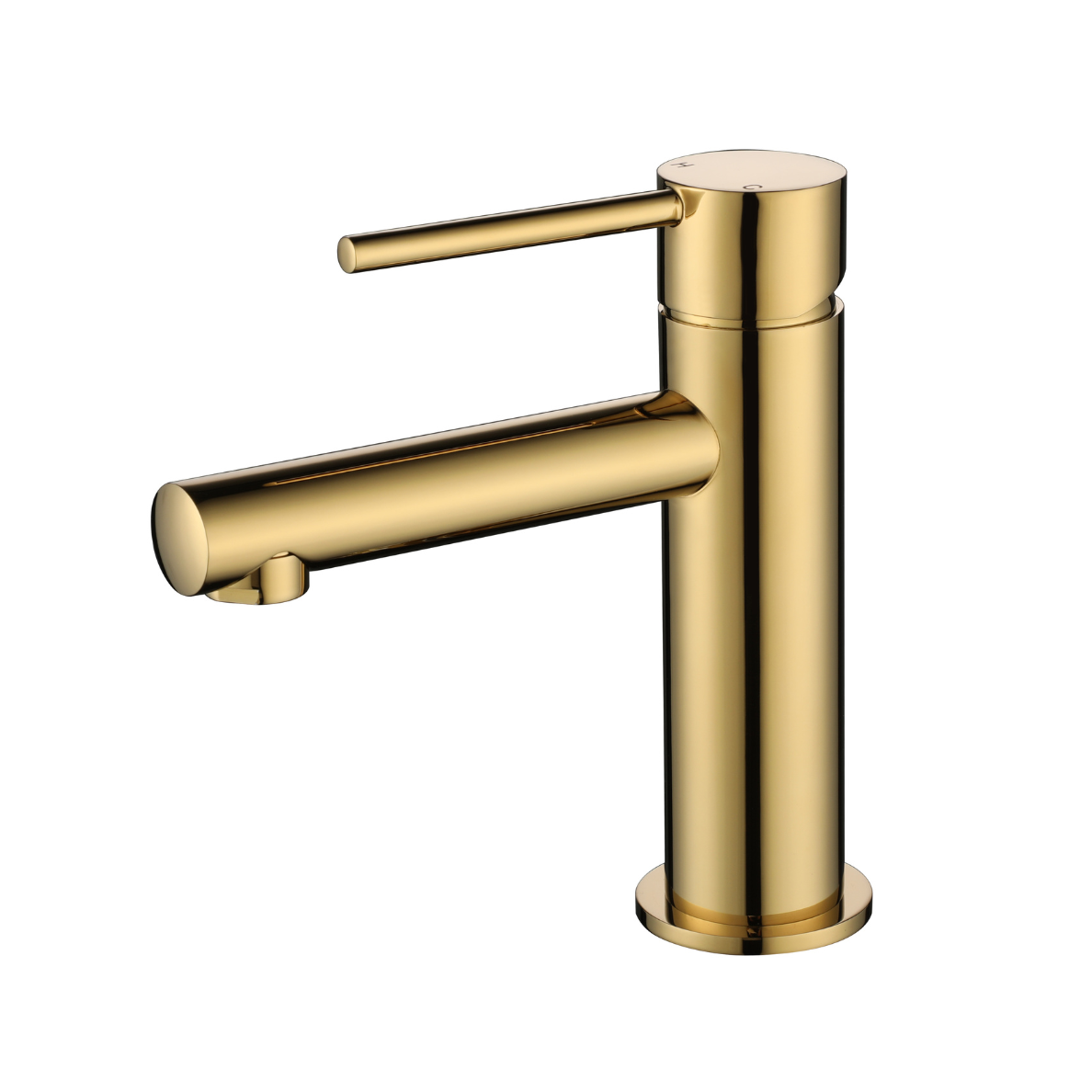 Star Mini Basin Mixer - Polished Brass