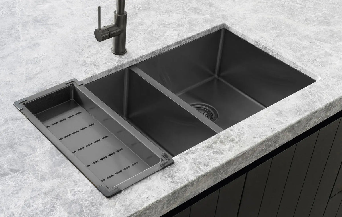 Kitchen Sink Colander - PVD Gunmetal Black Meir