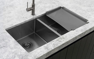 Lavello Dish Draining Tray - PVD Gunmetal Black Meir