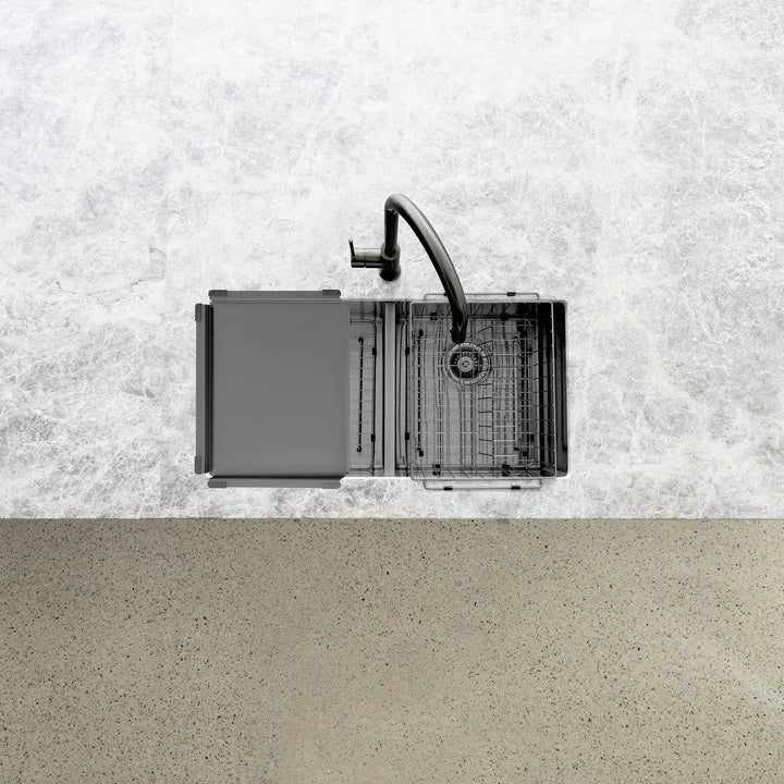 Lavello Dish Draining Tray - PVD Gunmetal Black