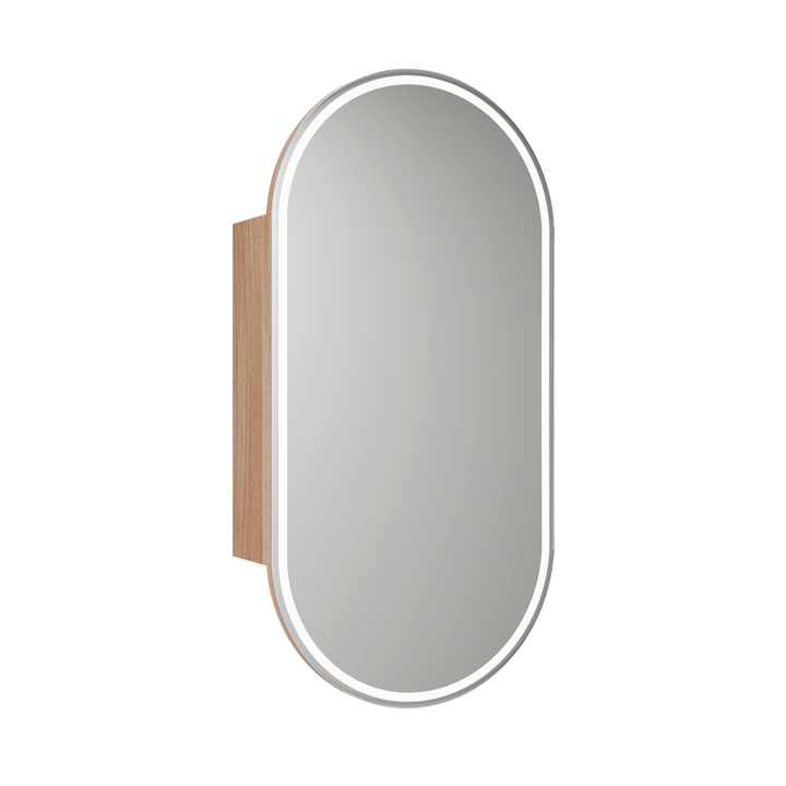 Beau Monde LED Shaving Cabinet - Matte White Frameless (LSCBM-450-MW)