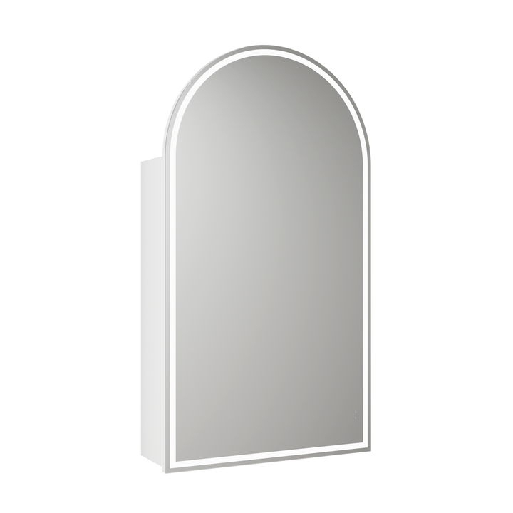 Canterbury LED Shaving Cabinet - Matte White Frameless (LSCCAN-500-MW)