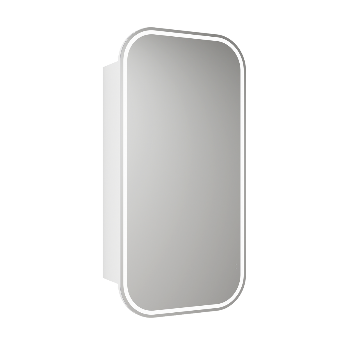 Vienna LED Shaving Cabinet - Matte White Frameless (LSCVIE-450-MW)
