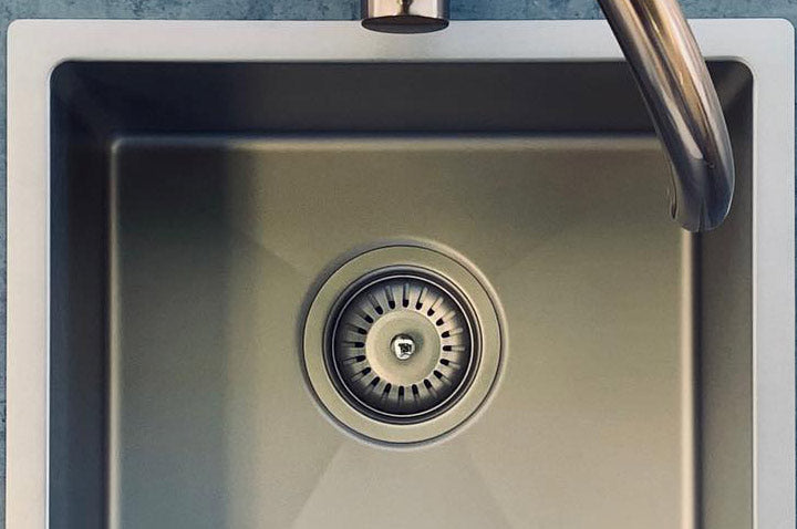 Kitchen Sink - Double Bowl 860 x 440 - PVD Brushed Nickel