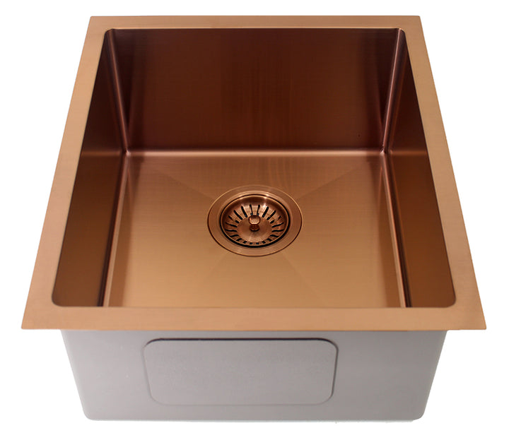 Coloured Single Bowl Sink 26L - Copper