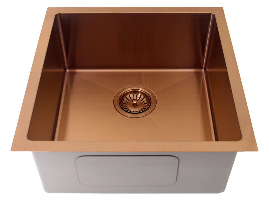 Coloured Single Bowl Sink 31L - Copper