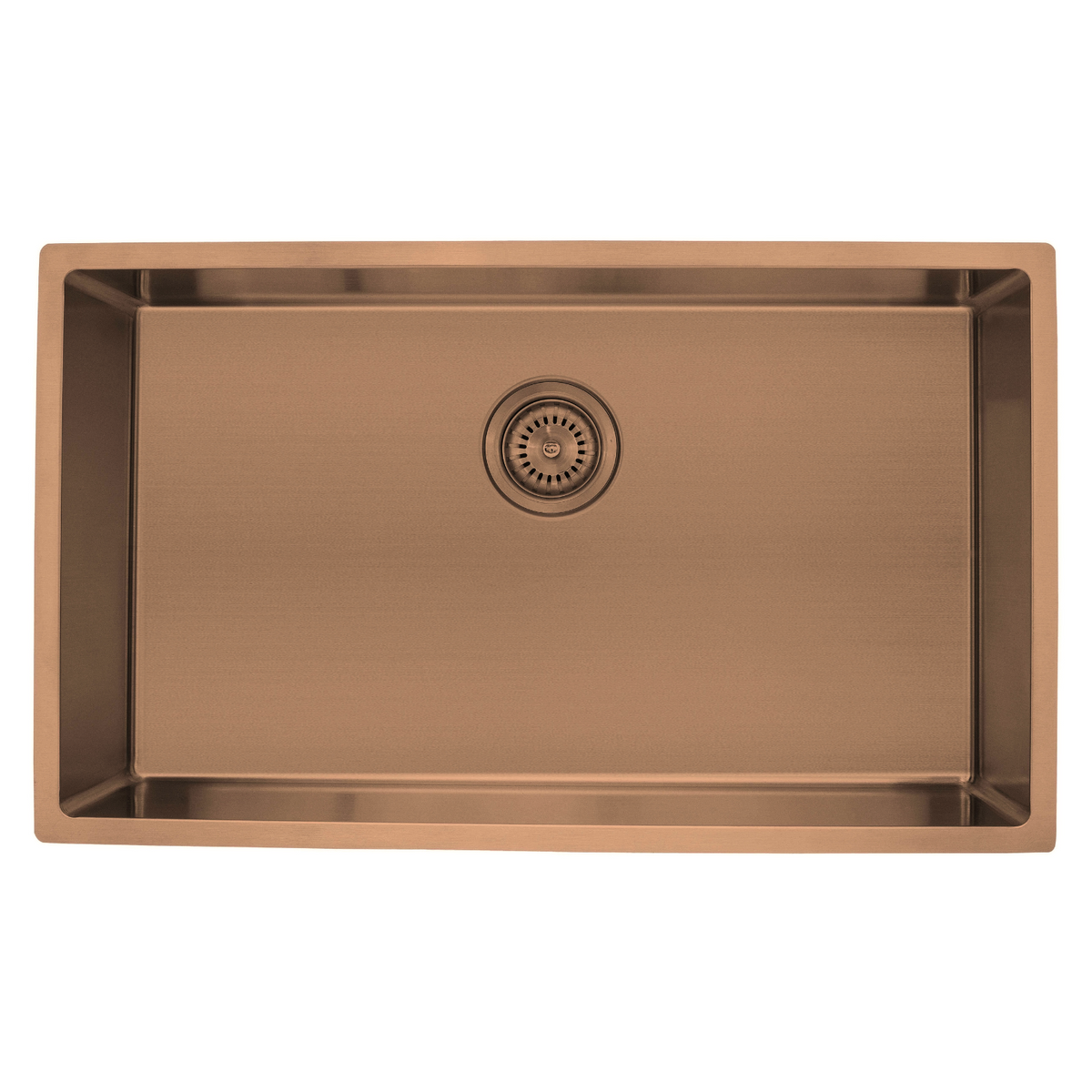 Coloured Single Bowl Sink 66L - Copper