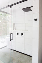 Load image into Gallery viewer, Square Wall Shower w/300mm shower rose w/400mm arm - Matte Black Meir
