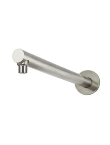 Round Wall Shower Arm 400mm - PVD Brushed Nickel Meir