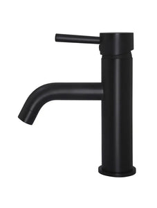 Round Basin Mixer Curved - Matte Black Meir