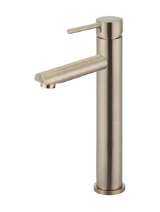 Round Tall Basin Mixer - Champagne Meir