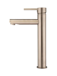 Round Tall Basin Mixer - Champagne Meir