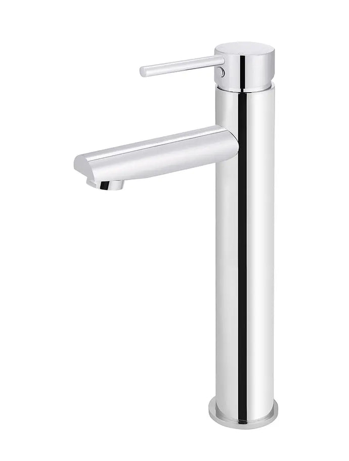 Round Tall Basin Mixer - Polished Chrome Meir