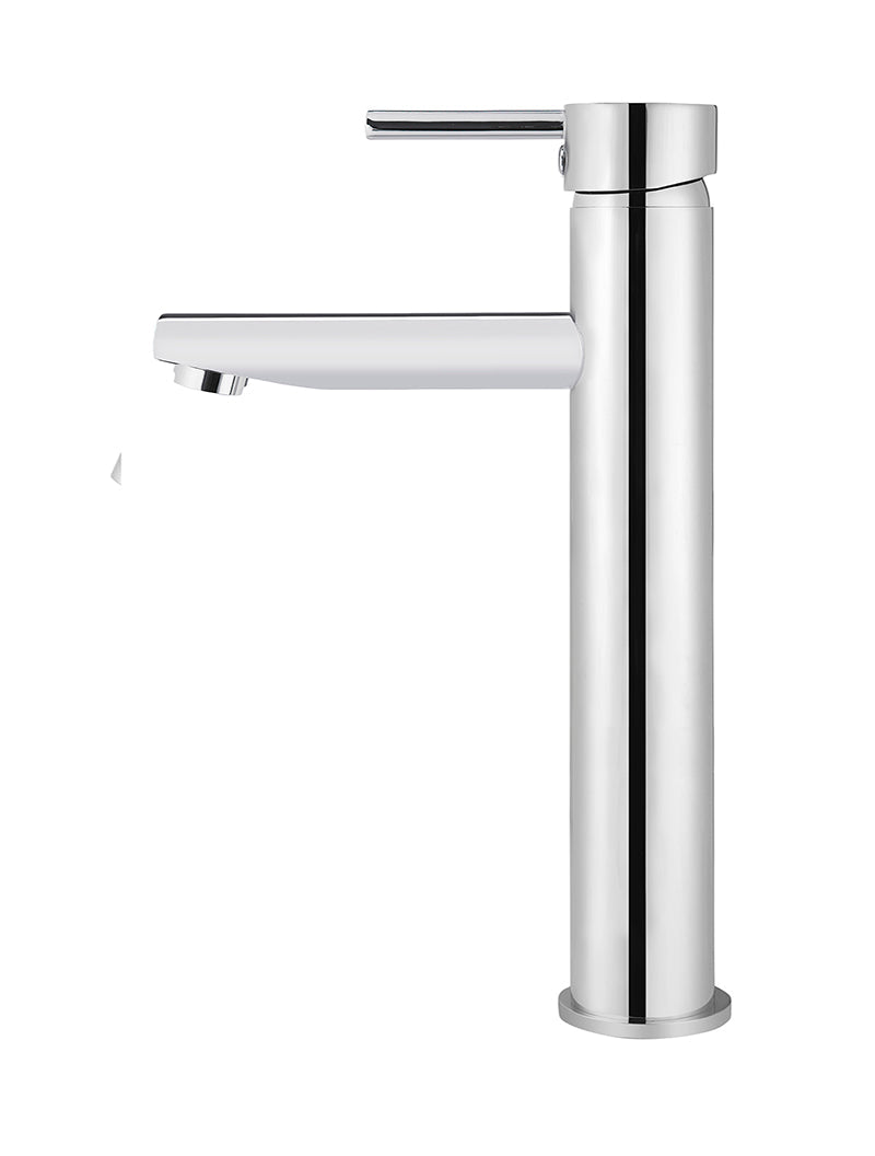 Round Tall Basin Mixer - Chrome