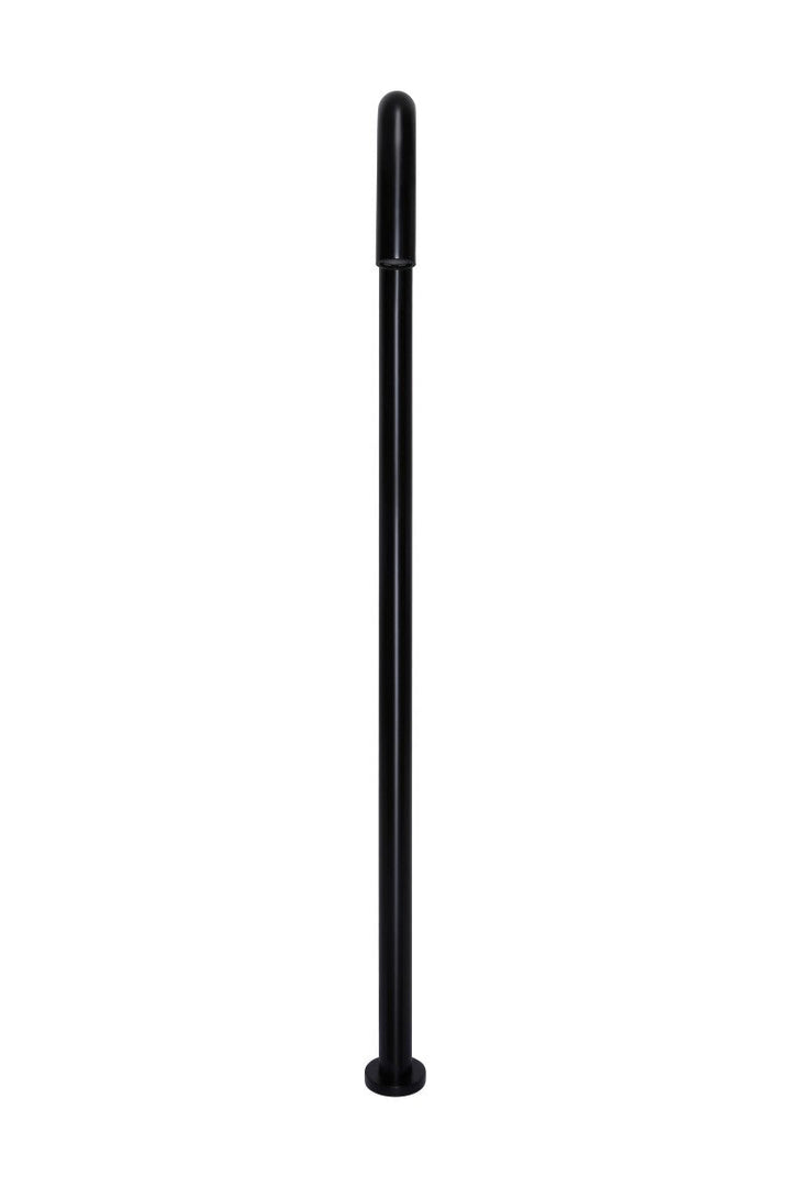 Round Freestanding Bath Spout - Matte Black