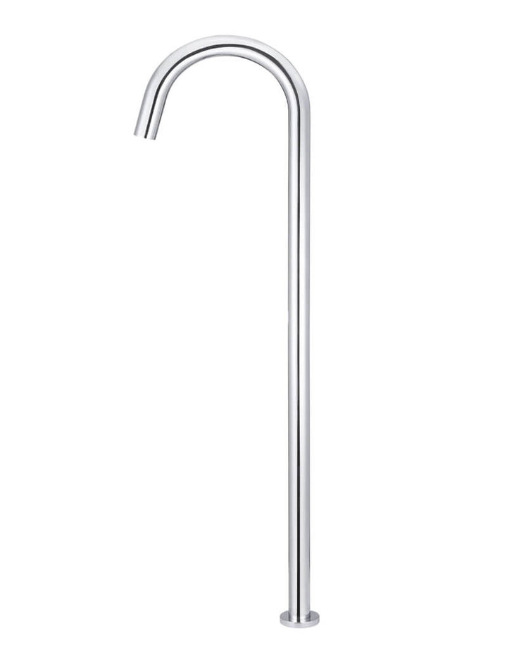 Round Freestanding Bath Spout - Chrome