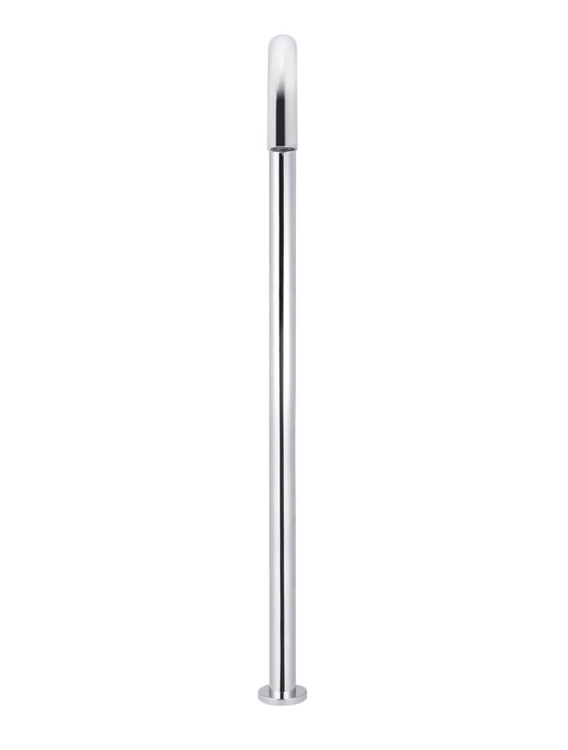 Round Freestanding Bath Spout - Chrome