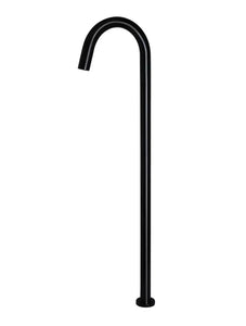 Round Freestanding Bath Spout - Matte Black Meir