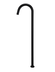 Round Freestanding Bath Spout - Matte Black Meir