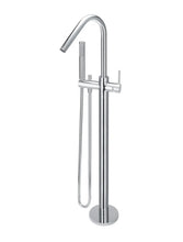 Load image into Gallery viewer, Round Freestanding Bath Spout and Hand Shower - Polished Chrome Meir
