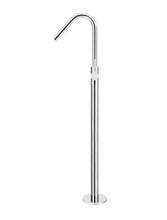 Load image into Gallery viewer, Round Freestanding Bath Spout and Hand Shower - Polished Chrome Meir
