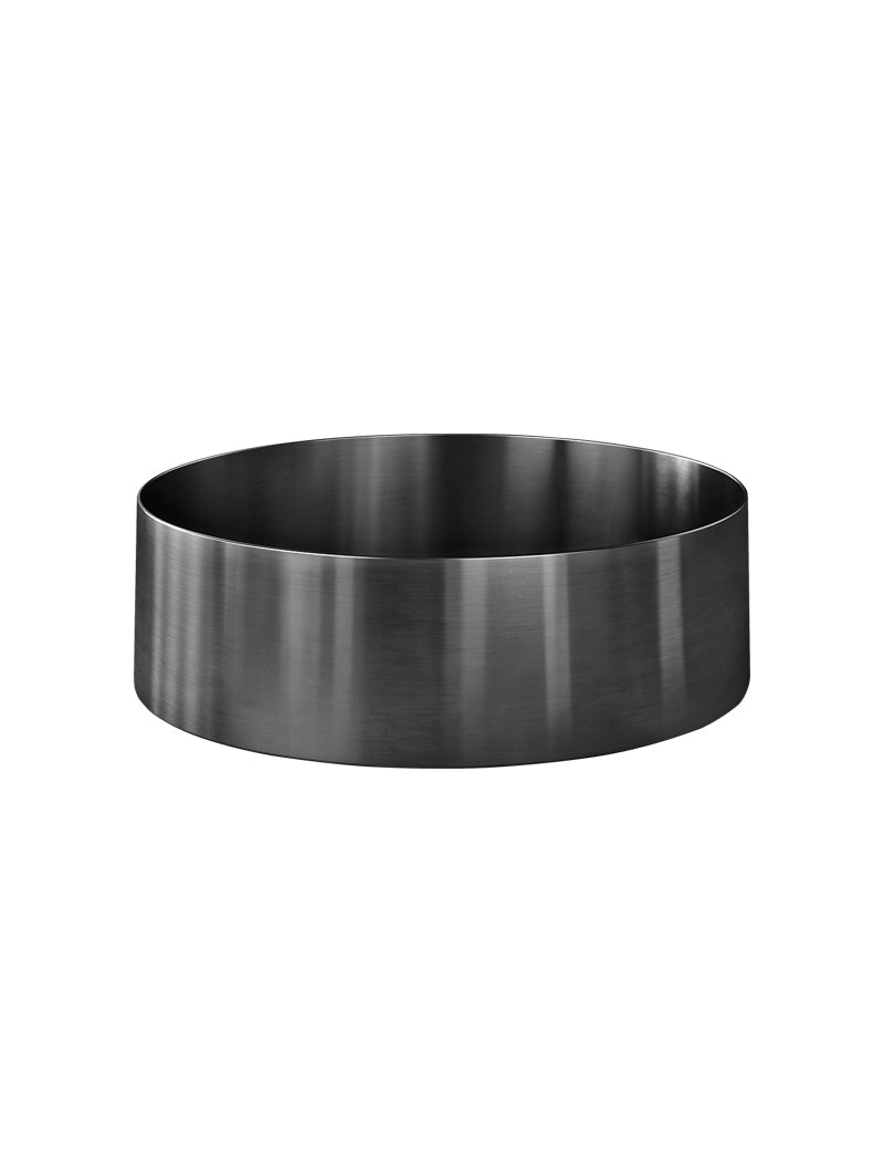 Lavello Round Steel Bathroom Basin 380 x 110 - Shadow Gunmetal